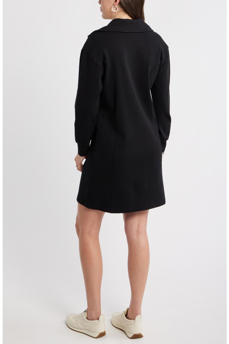 Long Sleeve Half Zip Knit Travel Dress