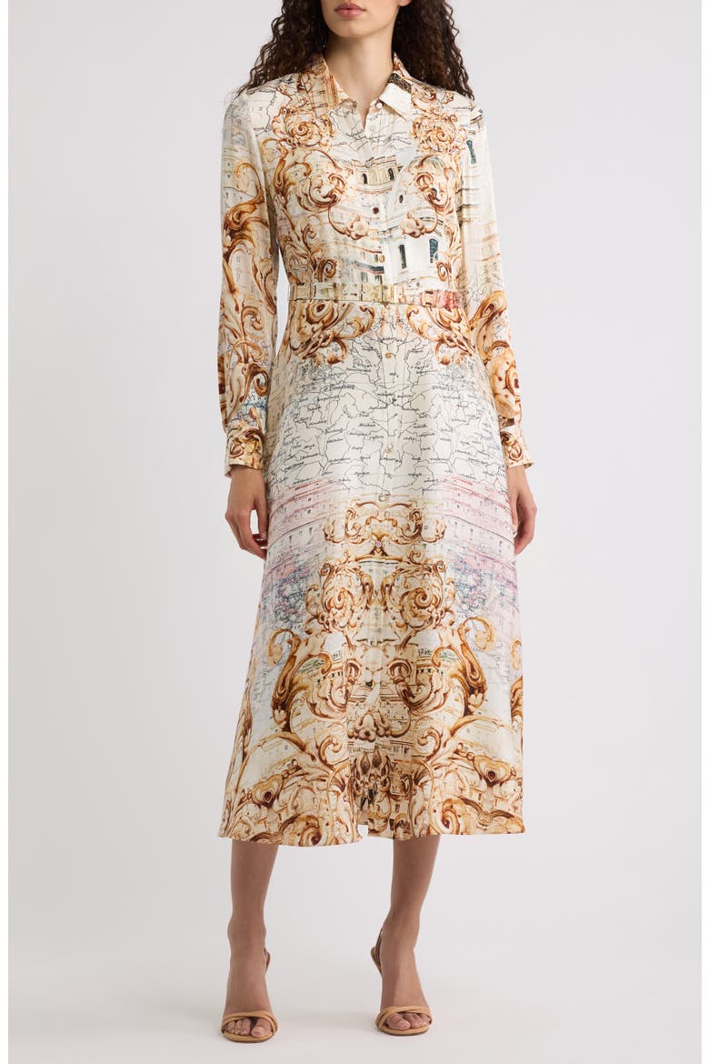 The Seraphine Belted Maxi Shirtdress