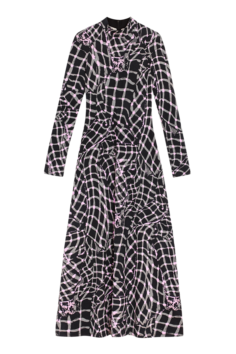 Speculus Turtleneck Jersey Maxi Dress