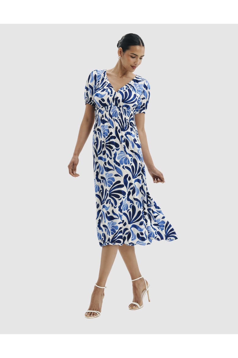 Dolly V-Neck Midi Dress