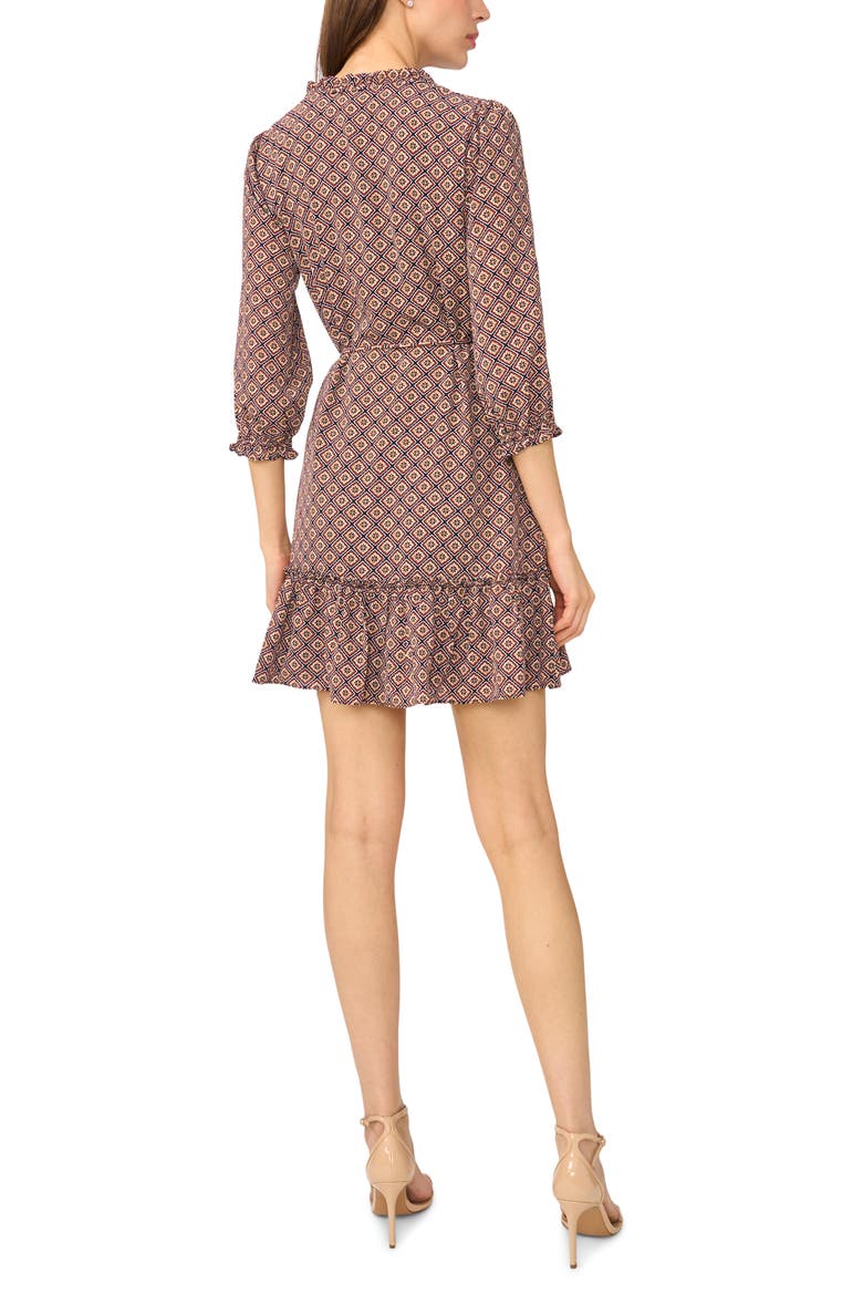 Ruffle V Neck Minidress