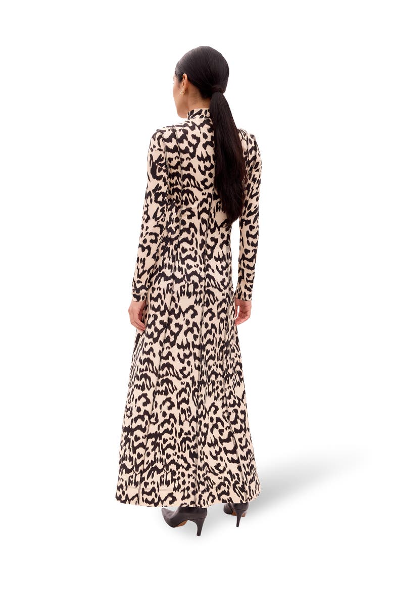 Printed Jersey Maxi Dress