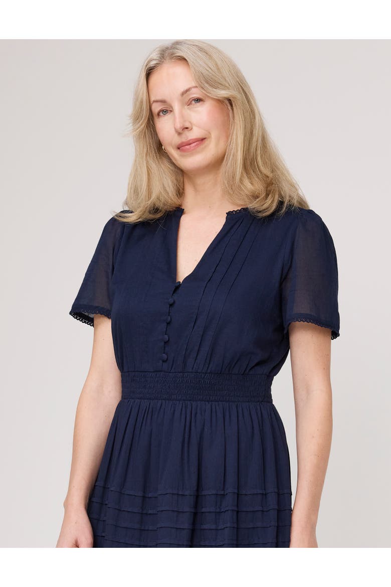 Juniper Short Sleeve Cotton Midi Dress