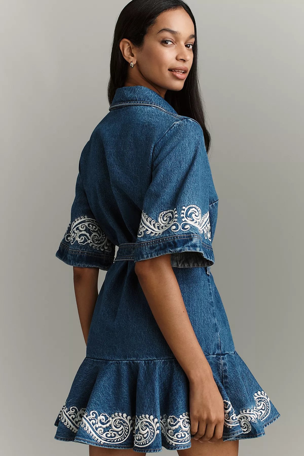 ALÉMAIS Jacones Denim Mini Dress - Image 2