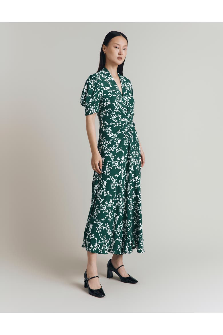 Capri Crepe Floral Midi Dress