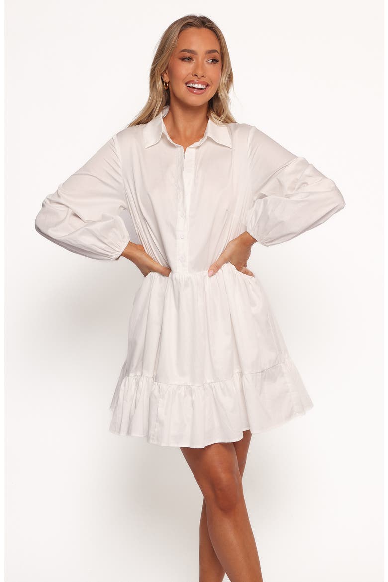 Carlotta Long Sleeve Mini Shirtdress