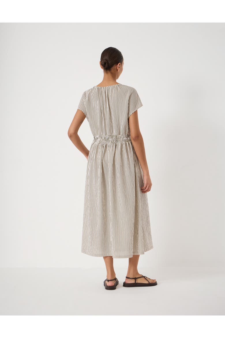 Nika Smocked Waistband Cotton Midi Dress