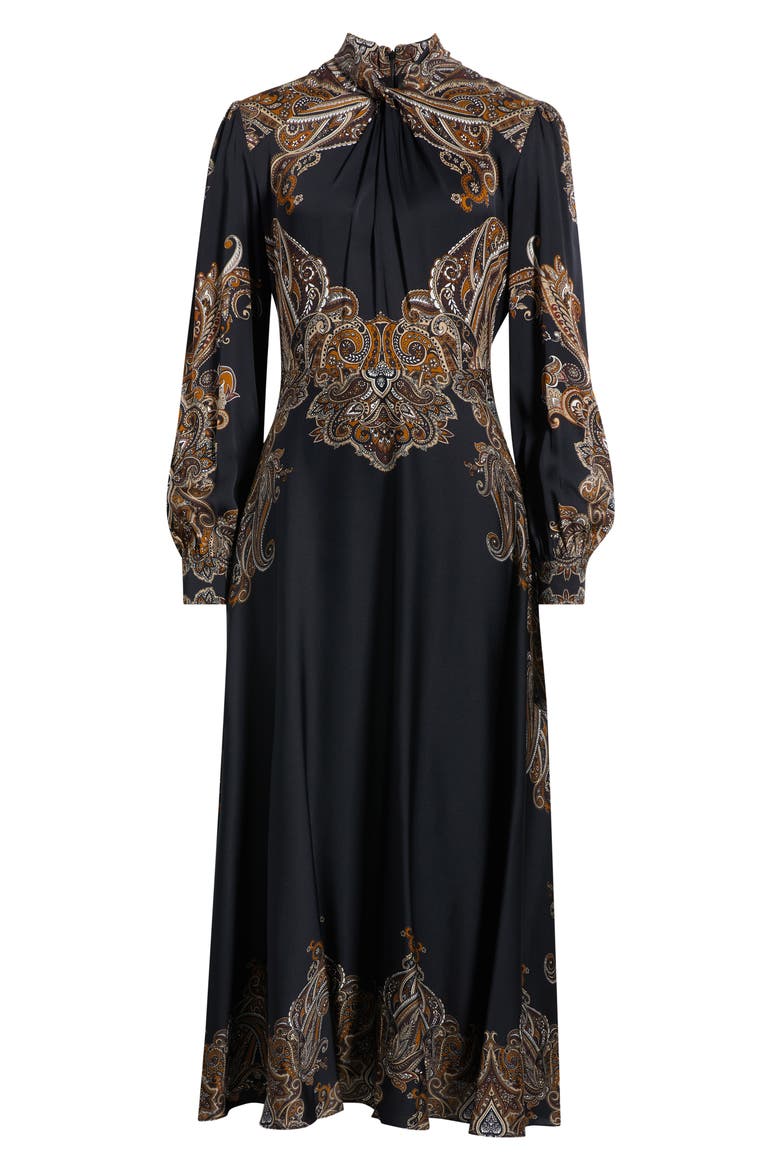 Raquel Silk Blend Midi Dress