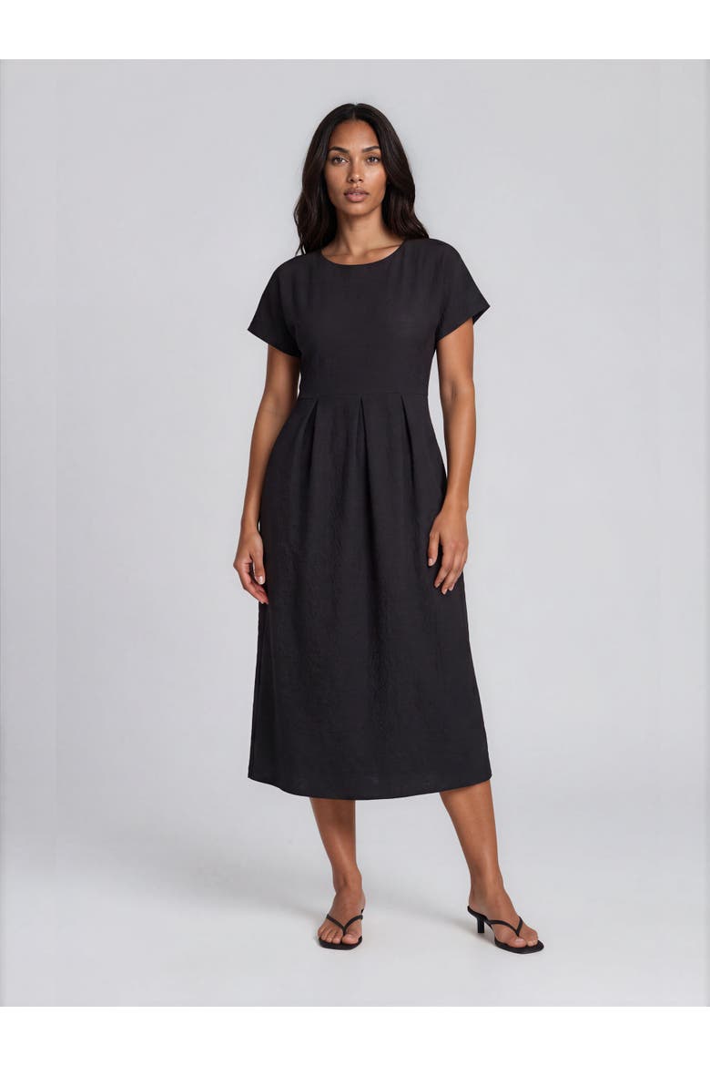 Maolnia Round Neck Midi Dress