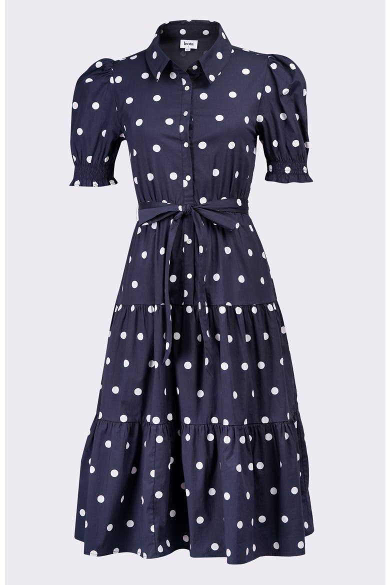 Octavia Puff Sleeve Shirt Dress
