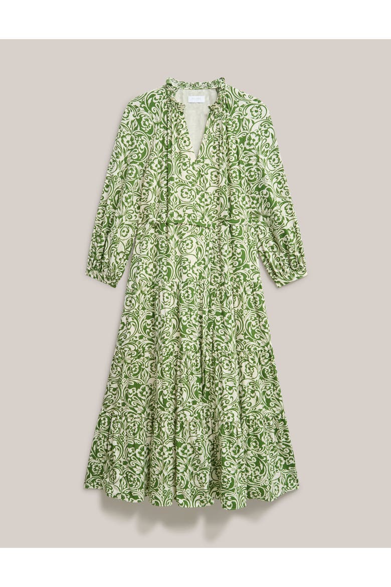 Amaris Printed Shirred Waist Dress