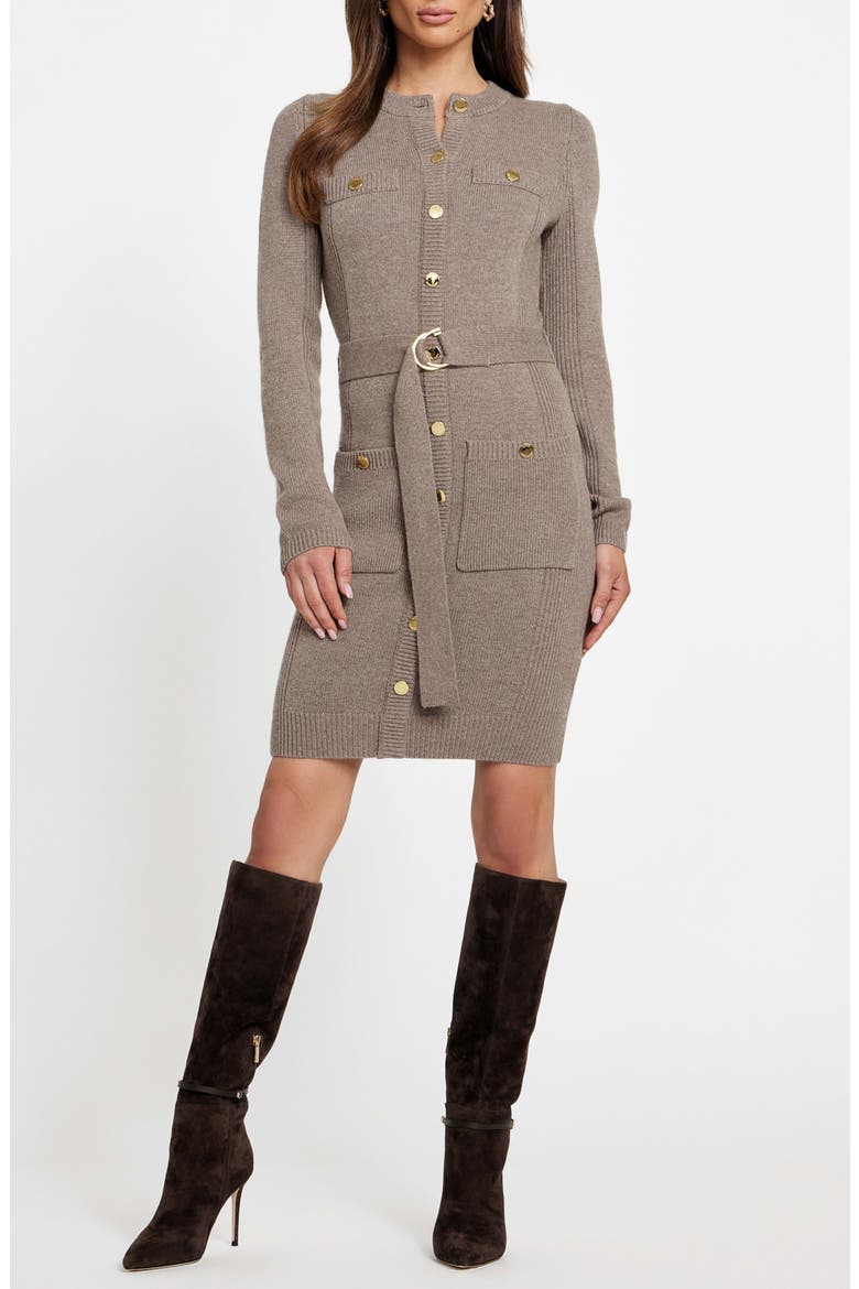 Afrah Long Sleeve Sweater Dress
