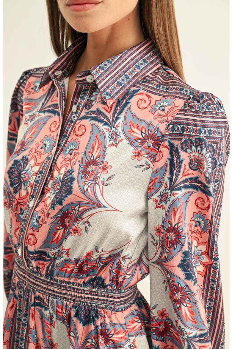 Peyton Long Sleeve Mini Shirtdress