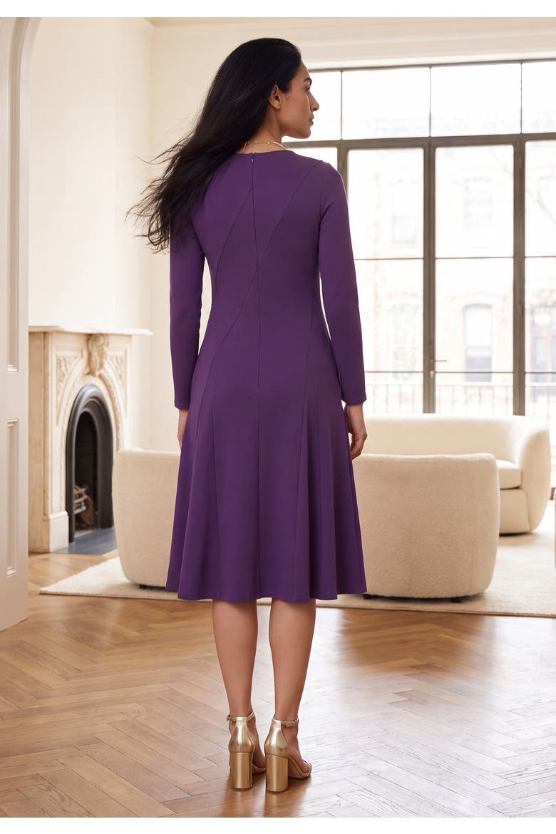 Long Sleeve Stretch Ponte Dress