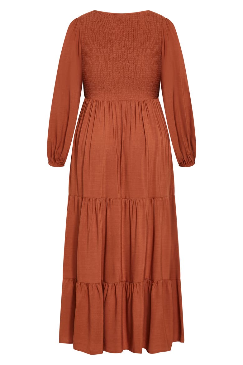 Leona Tiered Long Sleeve Maxi Dress