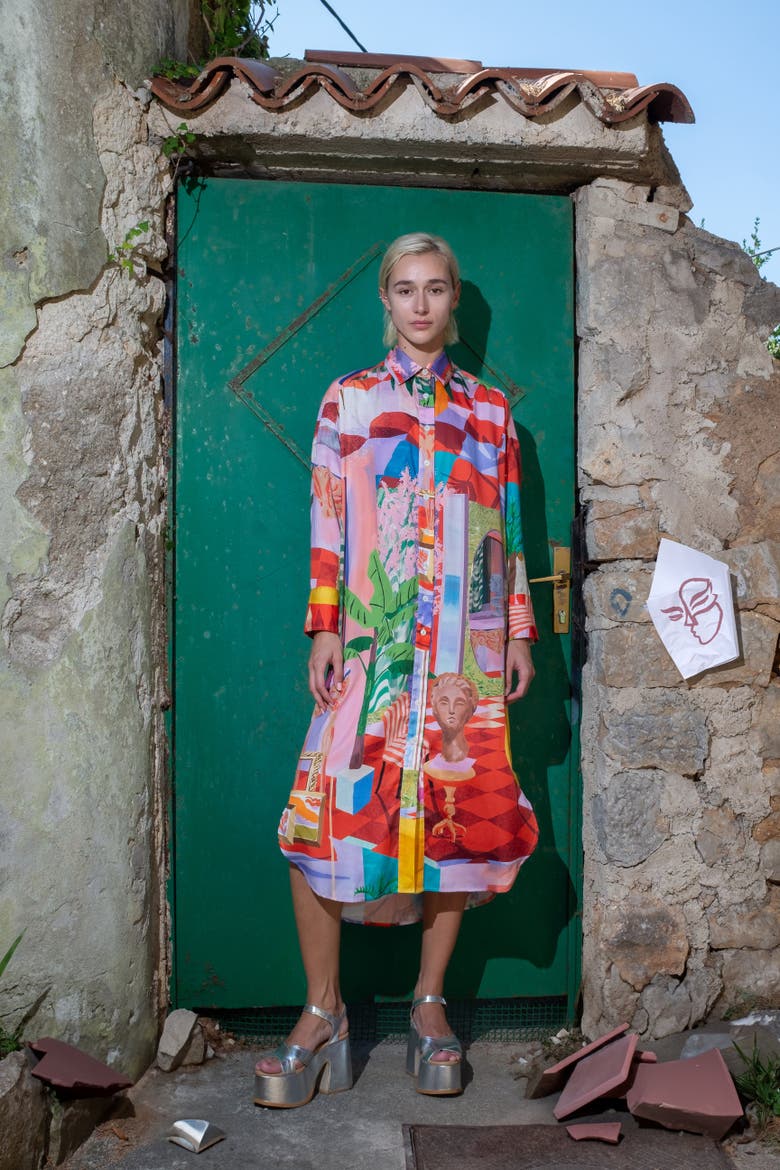 Ona Long Sleeve Shirt Dress