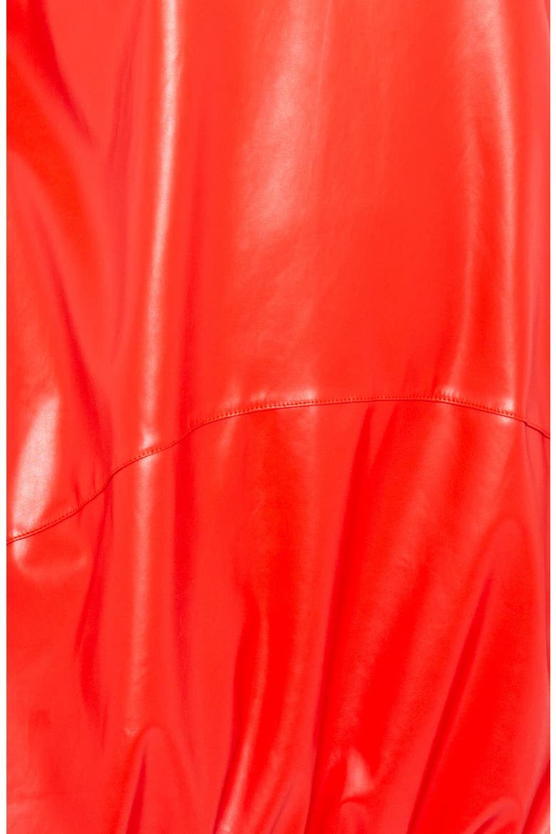 Bubble Faux Leather Minidress