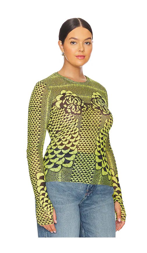 AFRM Kaylee Top in Citrus Petals - Image 4