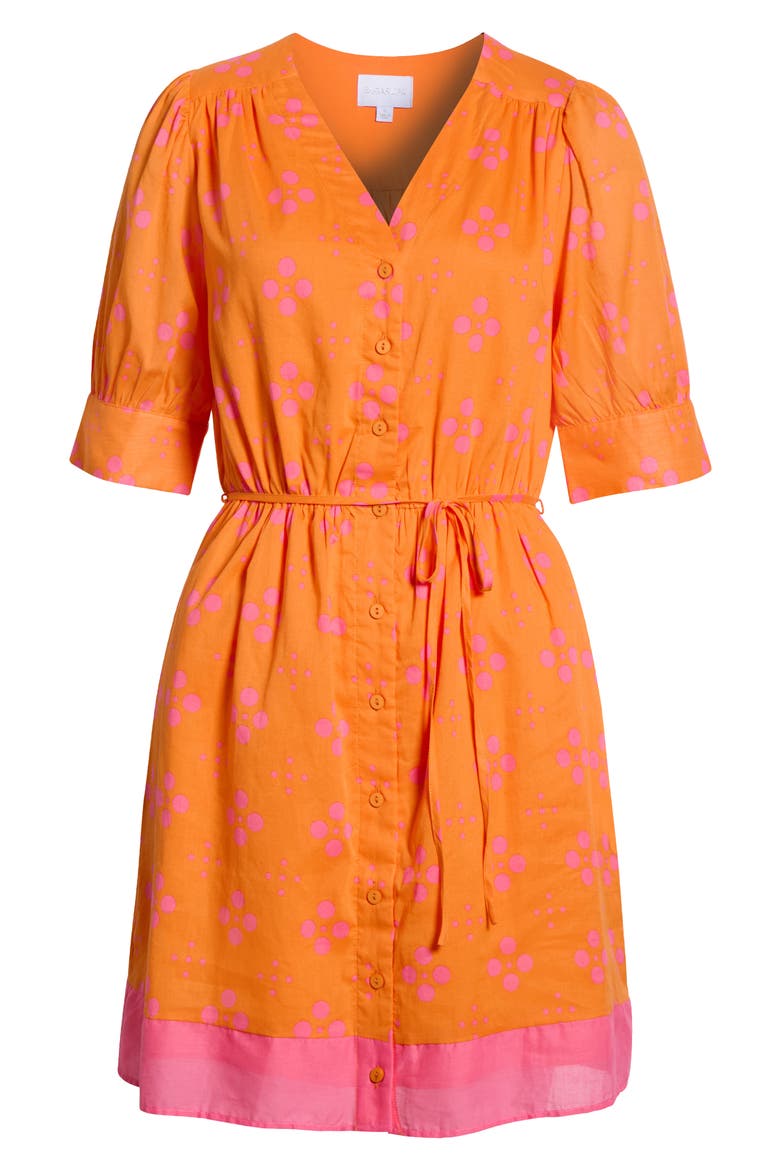 Donna Dot Elanie Button Midi Dress