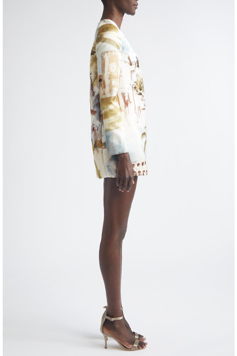 Dominican Landscape Long Sleeve Minidress