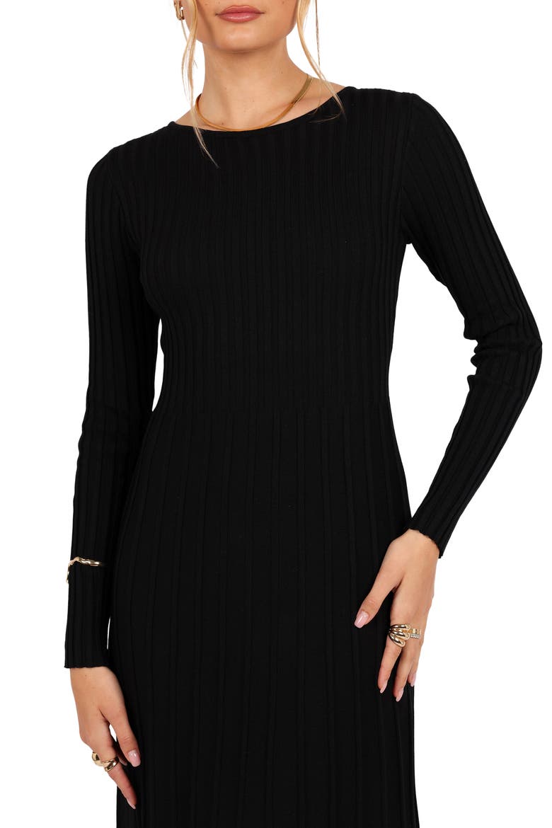 Alison Long Sleeve Rib Maxi Dress