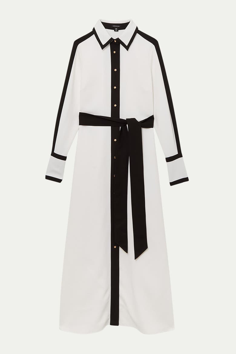 Petite Belted Midi Shirt Dress