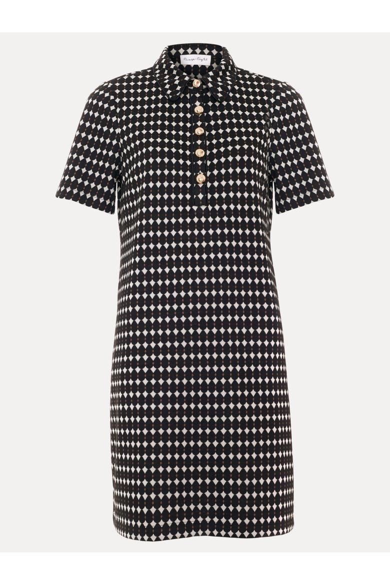 Vivienne Button-Placket Shirt Dress