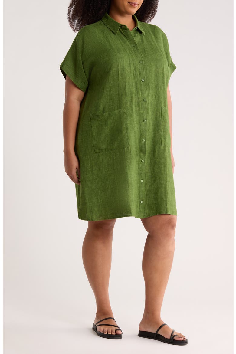 Organic Linen Shirtdress