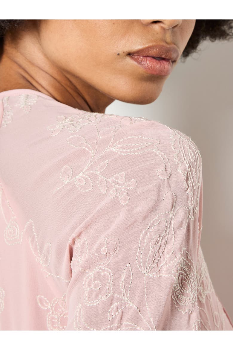 Paisley Embroidered Boho Dress