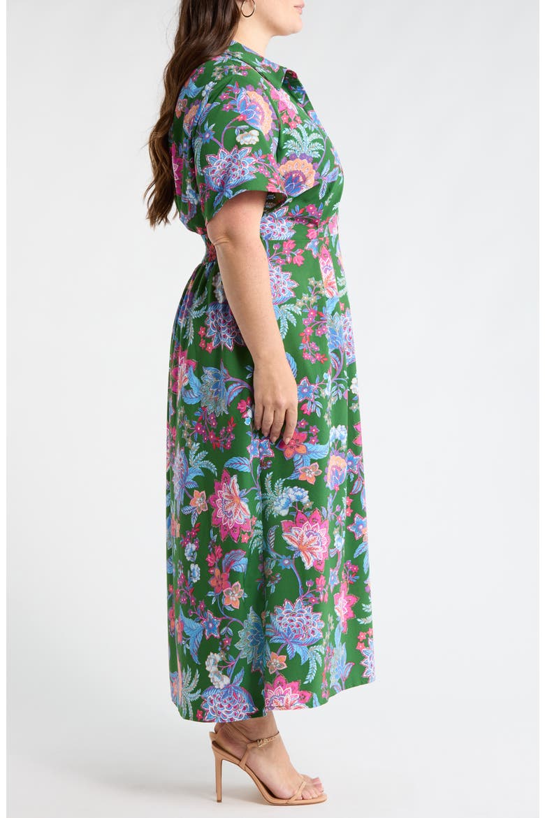 Elara Floral Marisy Collared Shirtdress
