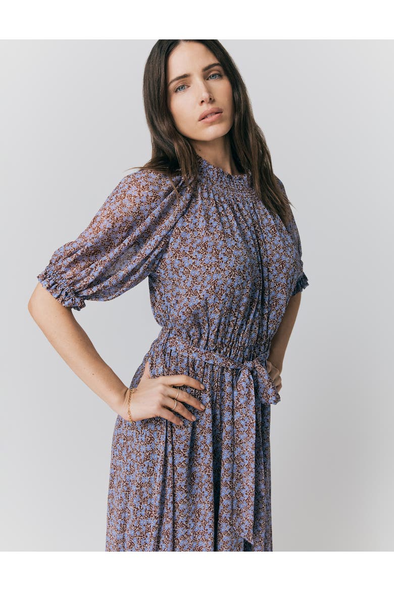 Effie Georgette Ditsy Midi Dress
