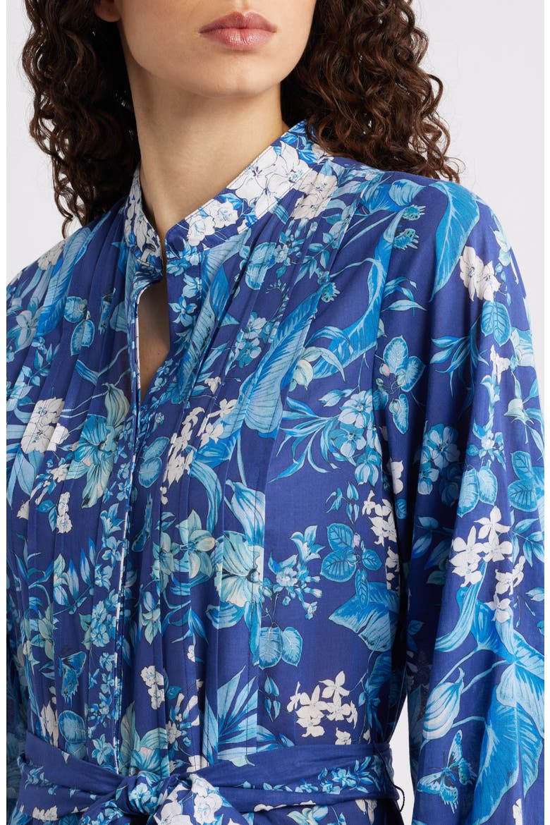 Zariah Print Long Sleeve Shirtdress
