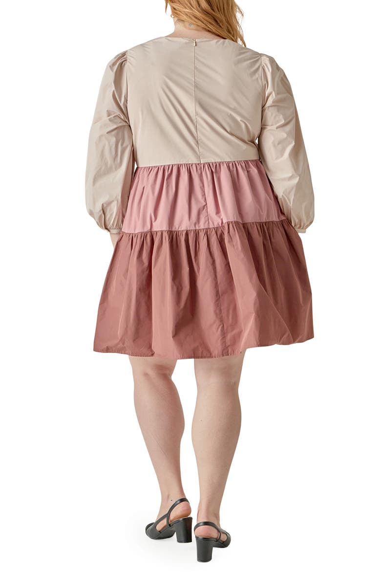 Colorblock Tiered Minidress