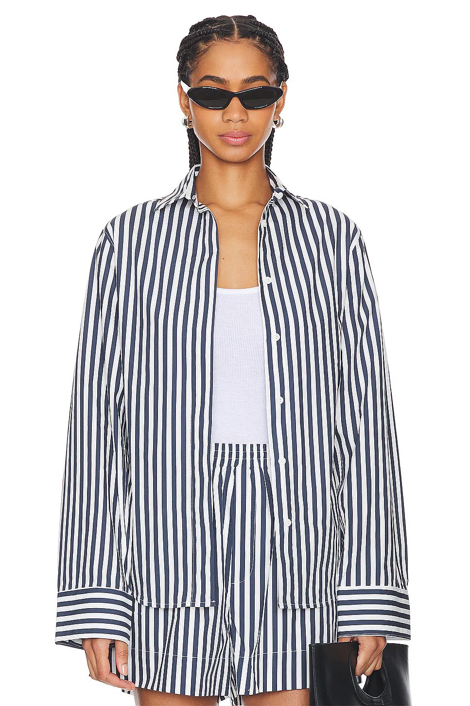 AEXAE Button Up Shirt in Stripe - Image 1