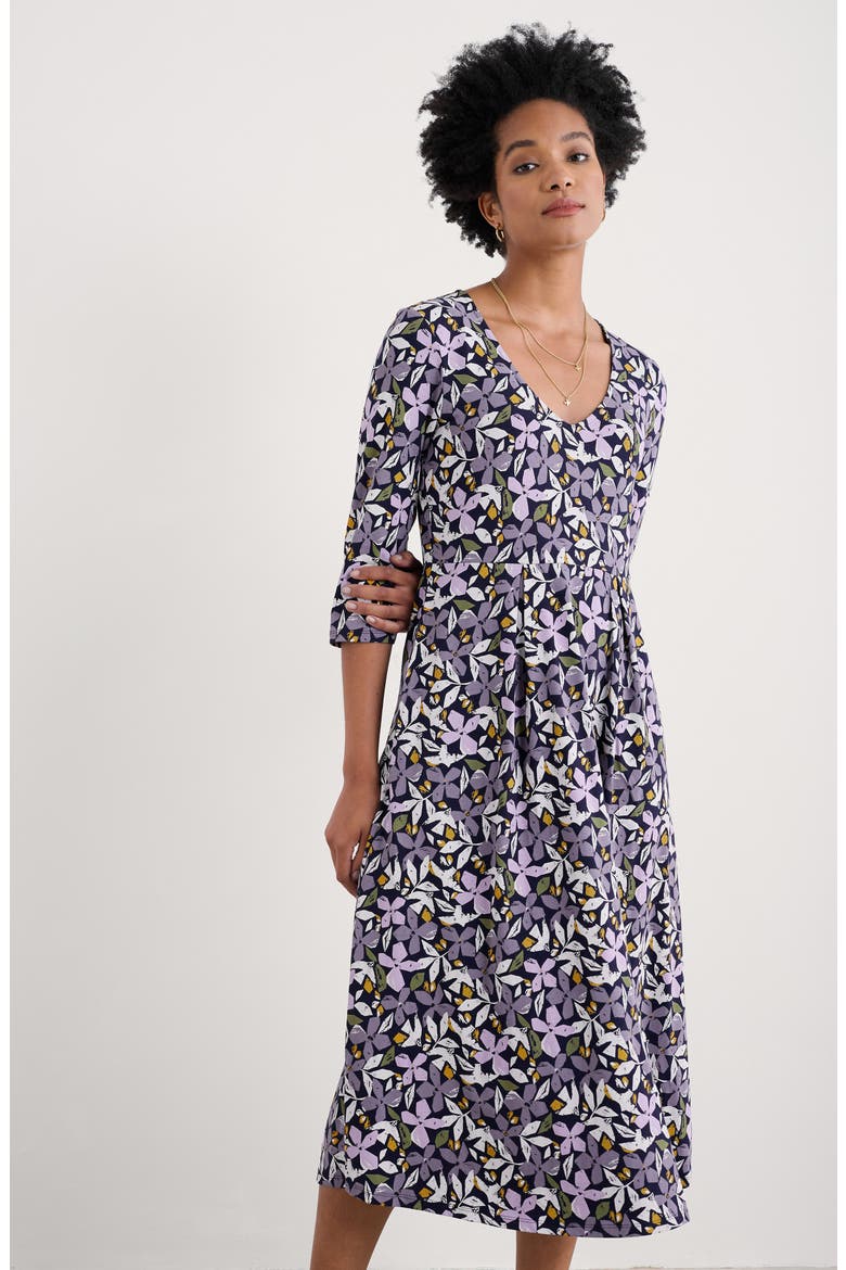 Helena Stretch Organic Cotton Midi Dress