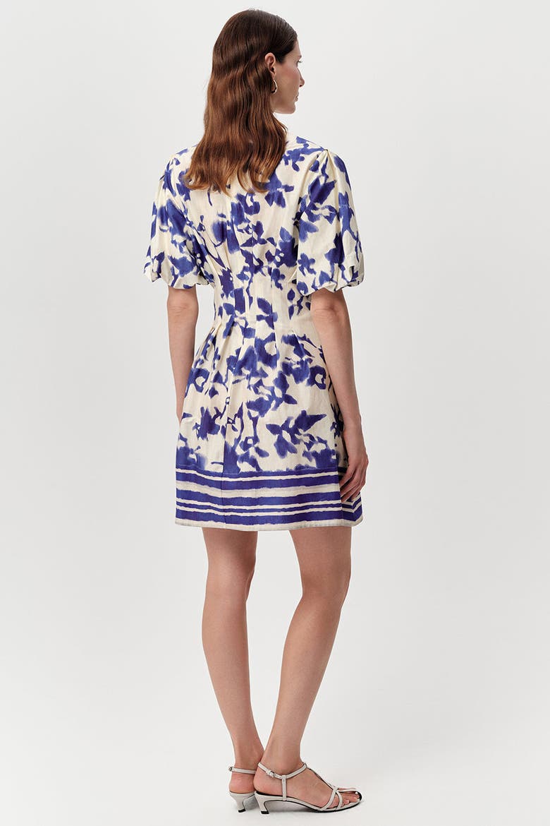 Jadira Puff Sleeve Mini Dress With Pockets