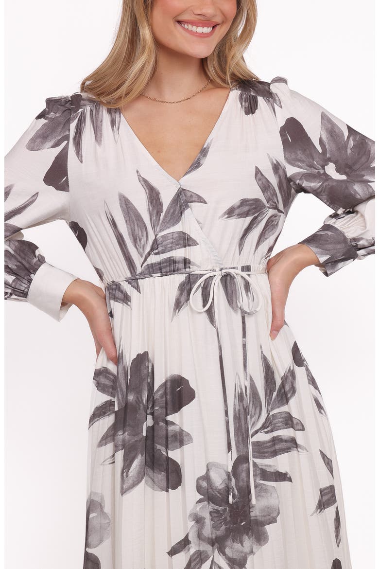 Grainne Floral Print Long Sleeve Midi Dress