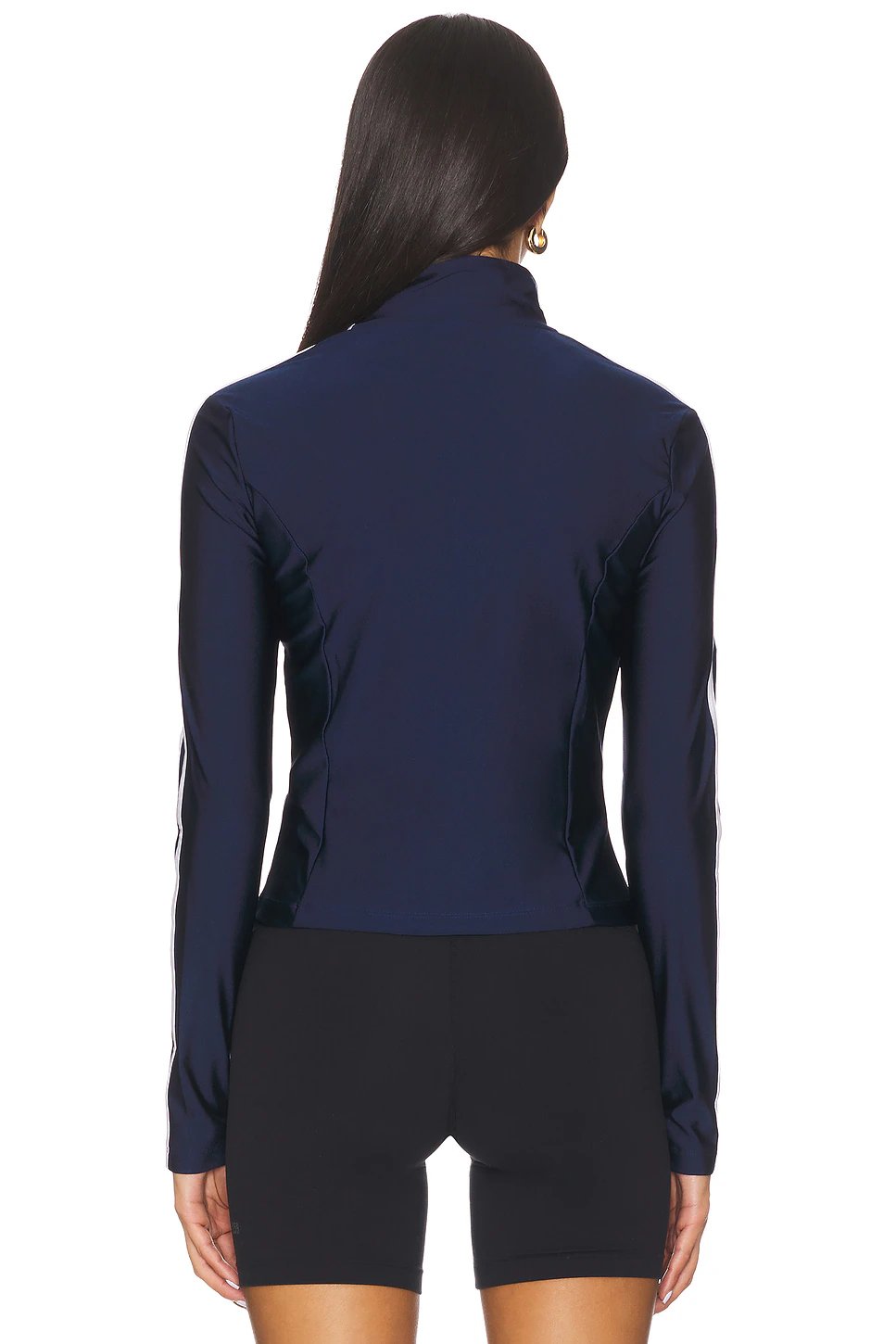 3 Stripe Slim Track Top in Night Indigo - Image 3