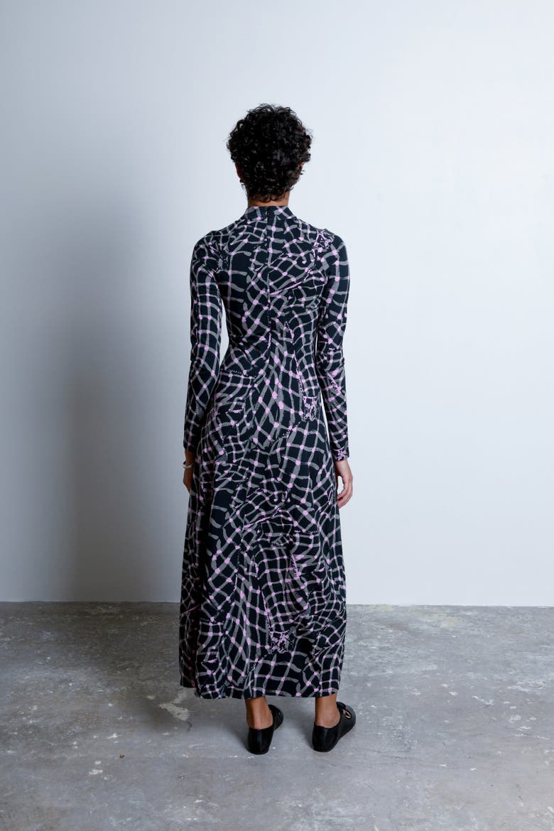 Speculus Turtleneck Jersey Maxi Dress