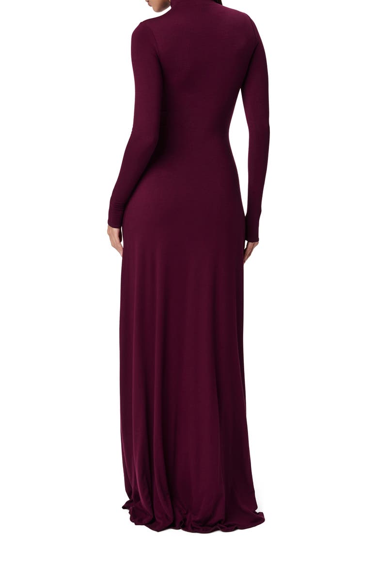 Funnel Neck Long Sleeve Dress