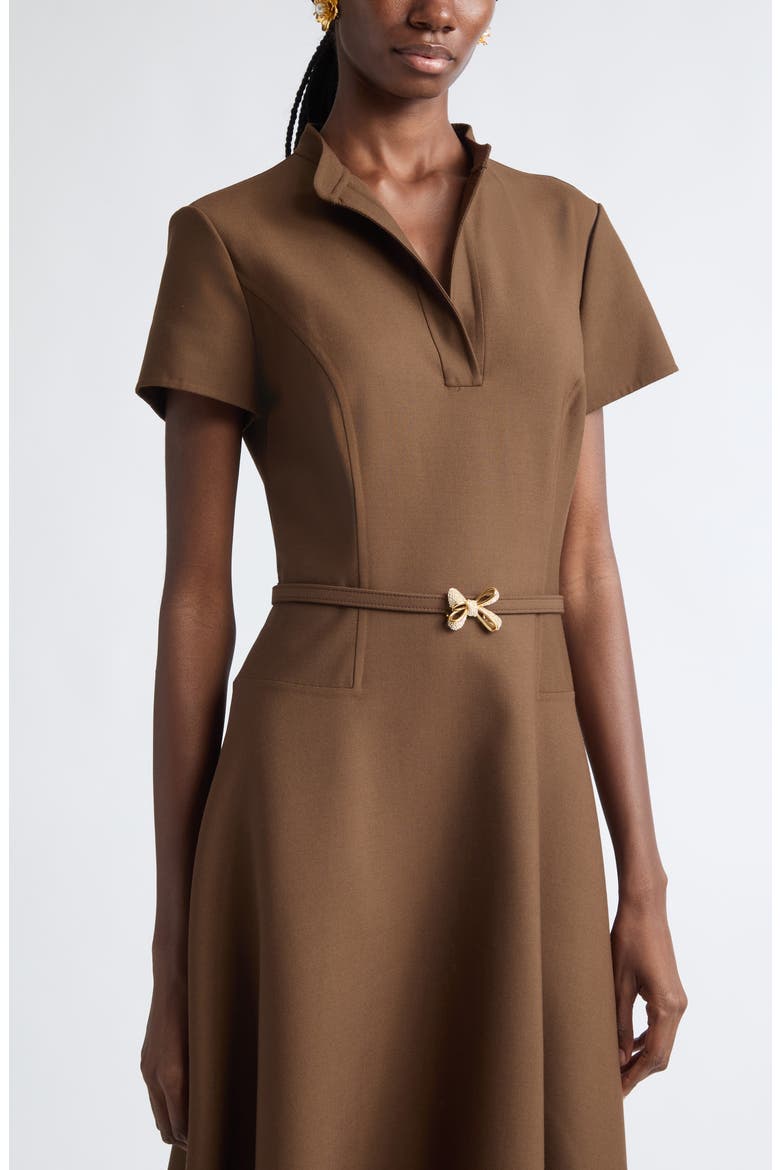 Belted Midi Polo Dress