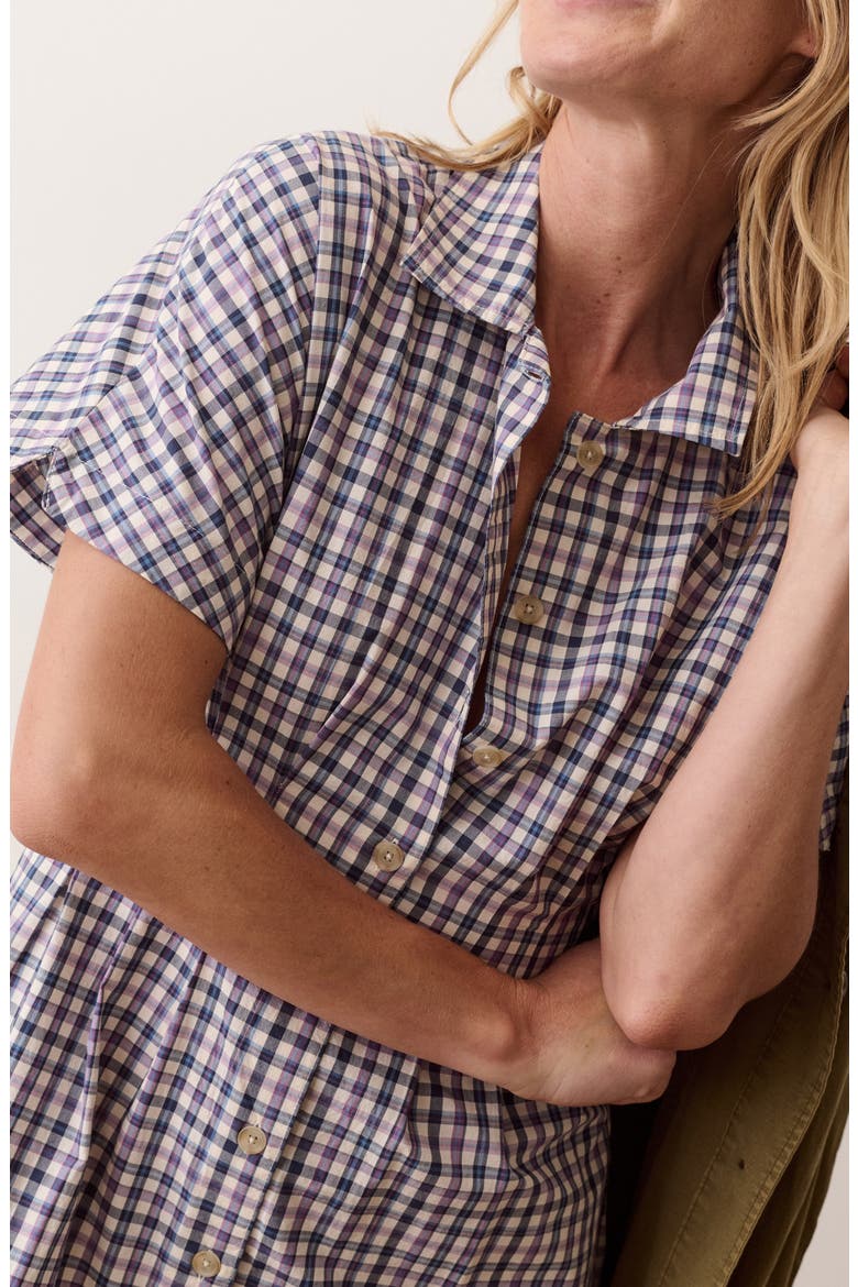 Arden Check Mini Shirtdress
