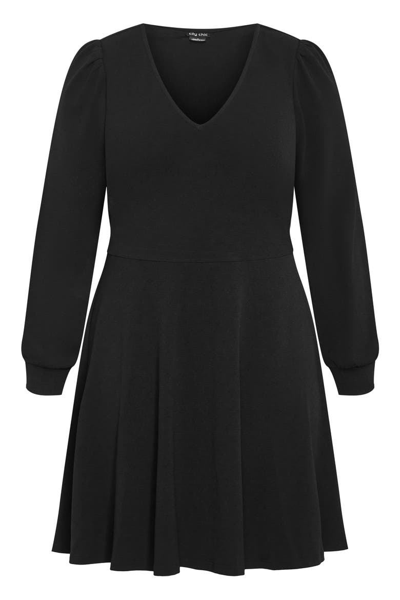Karter Long Sleeve Fit & Flare Dress