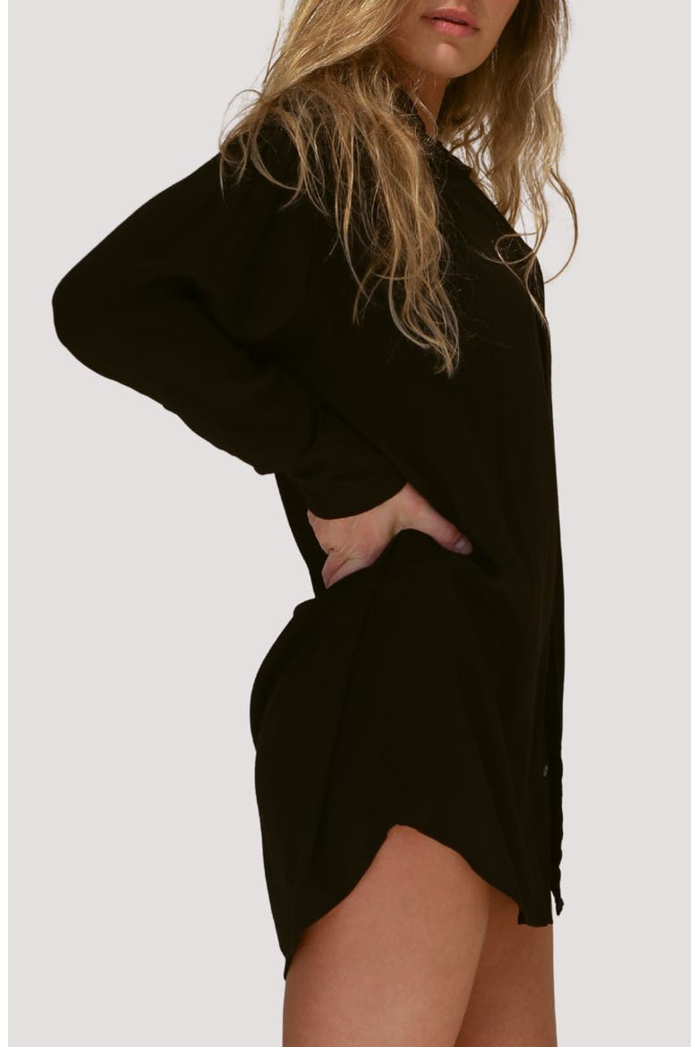 Mimi Relaxed Fit Button-Up Cover-Up Shirtdress