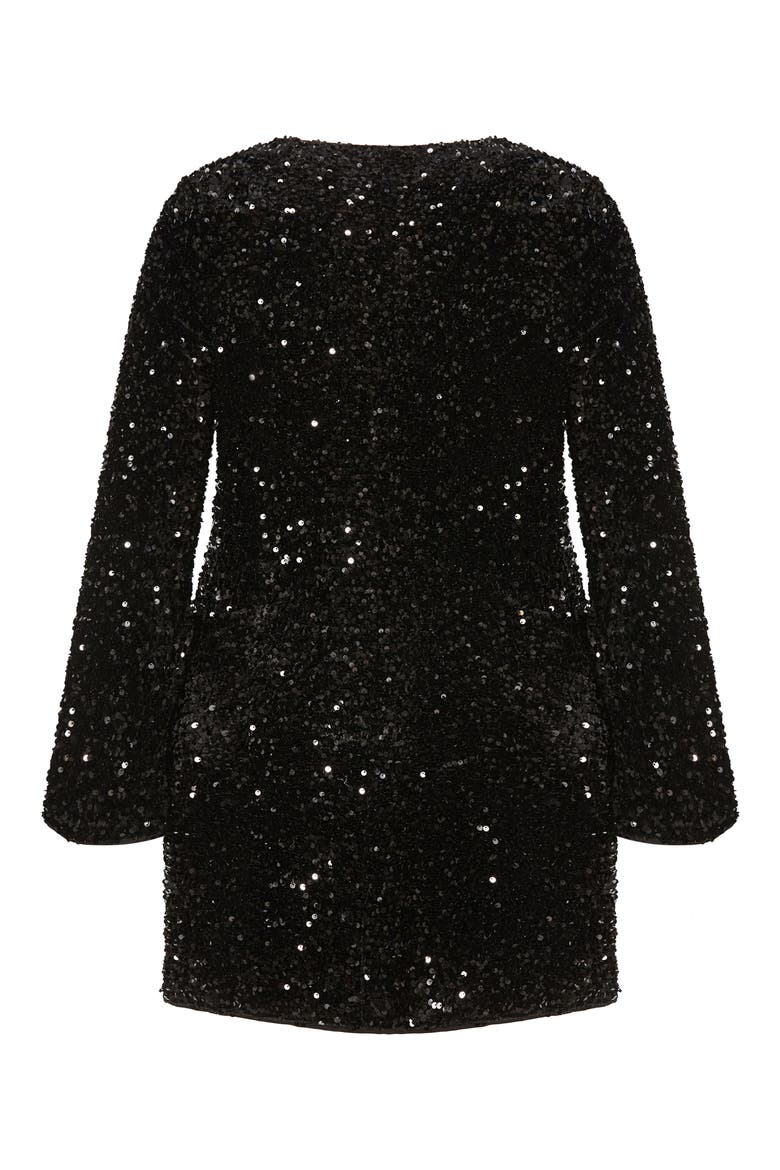 Paislee Sequin Long Sleeve Dress