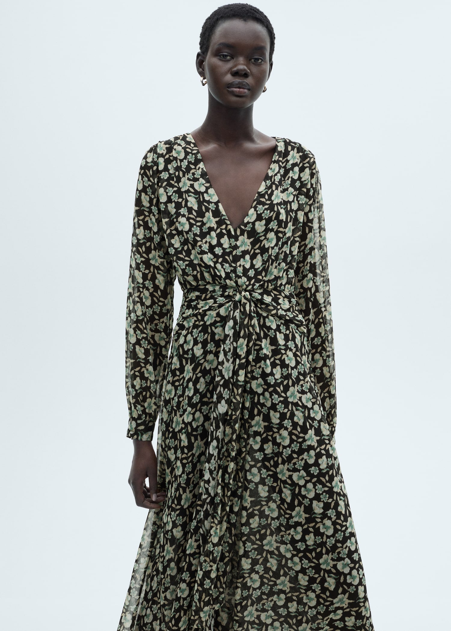 Floral chiffon dress