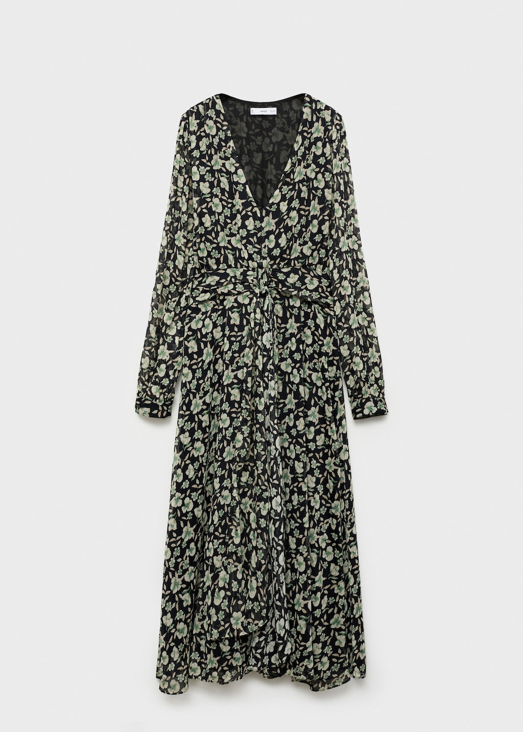 Leopard-print dress with bow - Women