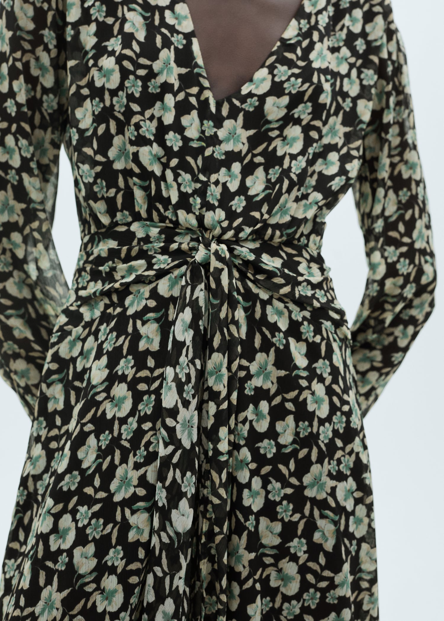 Floral chiffon dress