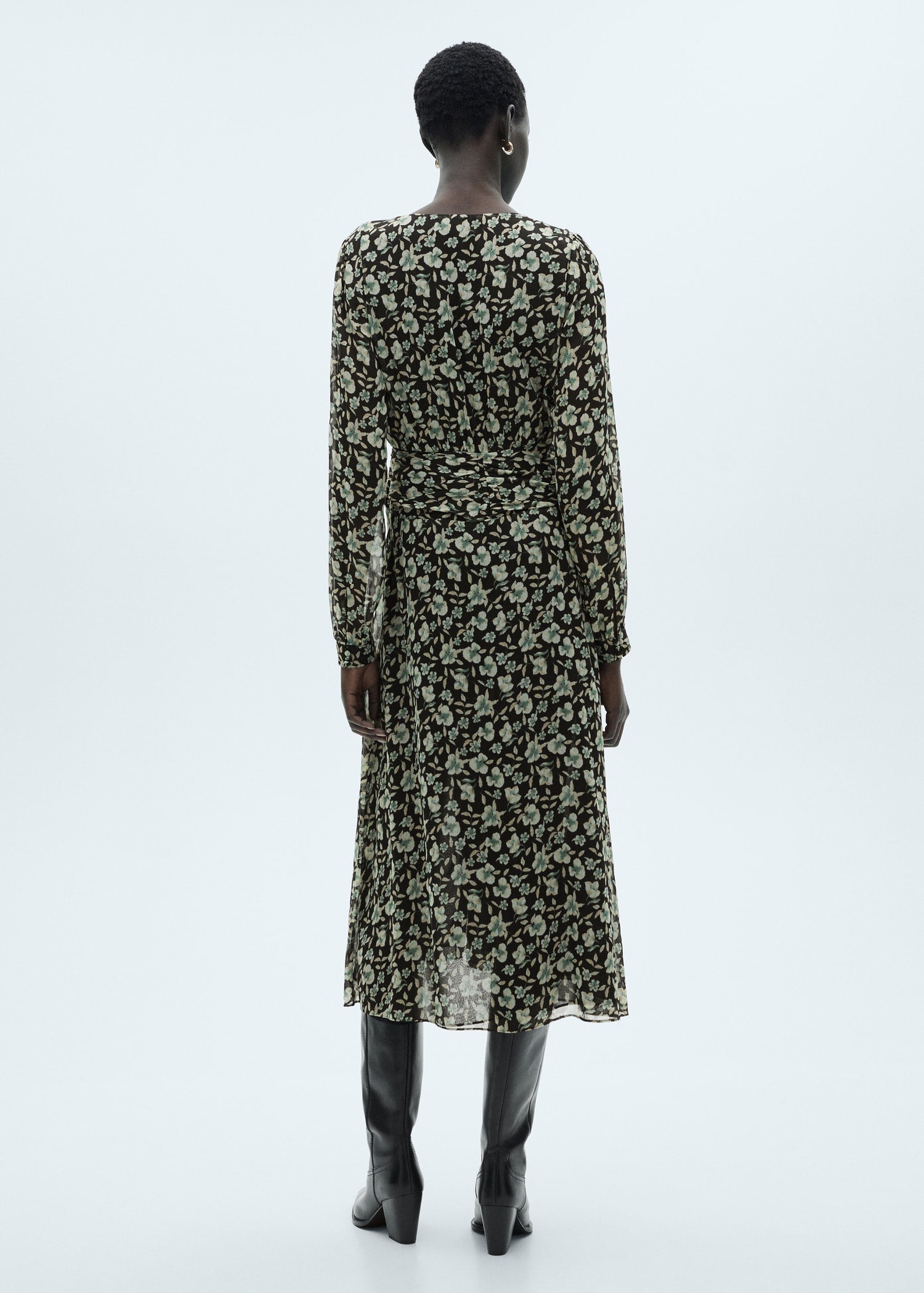 Floral chiffon dress