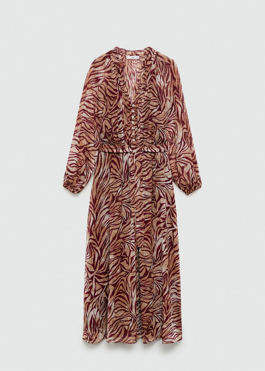 Leopard-print dress with bow - Women